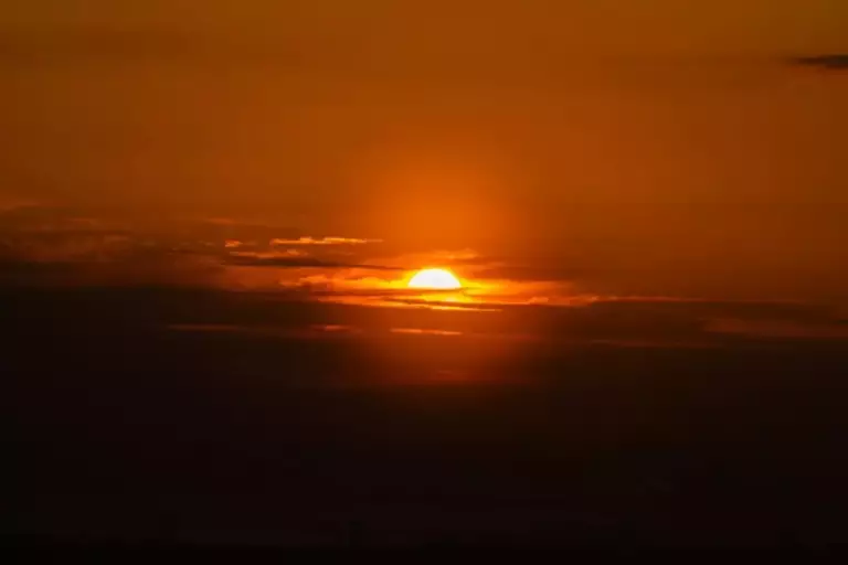 夕日