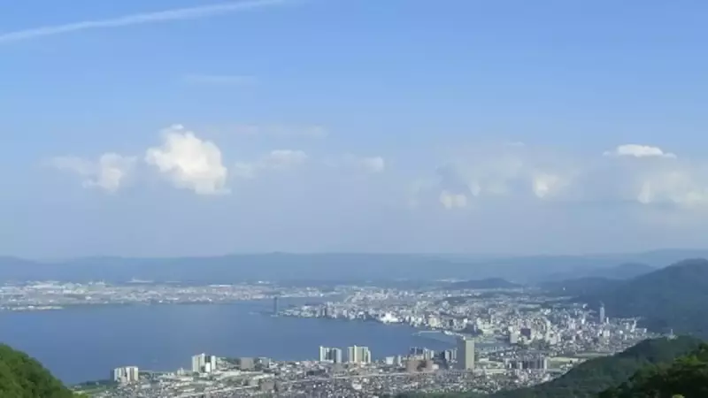 比叡山 登山 琵琶湖