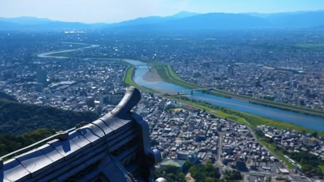 金華山 登山 天守閣からの眺め