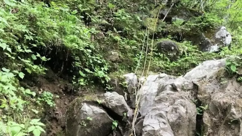 三浦アルプス 登山 ロープ場