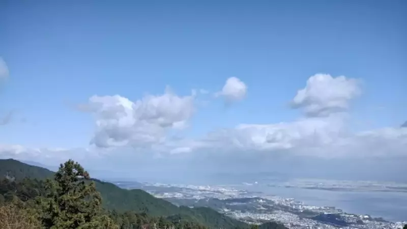 比叡山 登山 琵琶湖