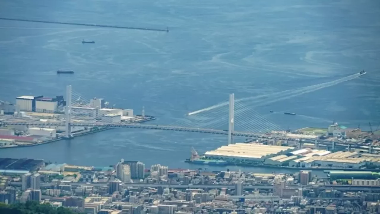 六甲山 登山 紅葉 六甲ガーデンテラスからの眺望