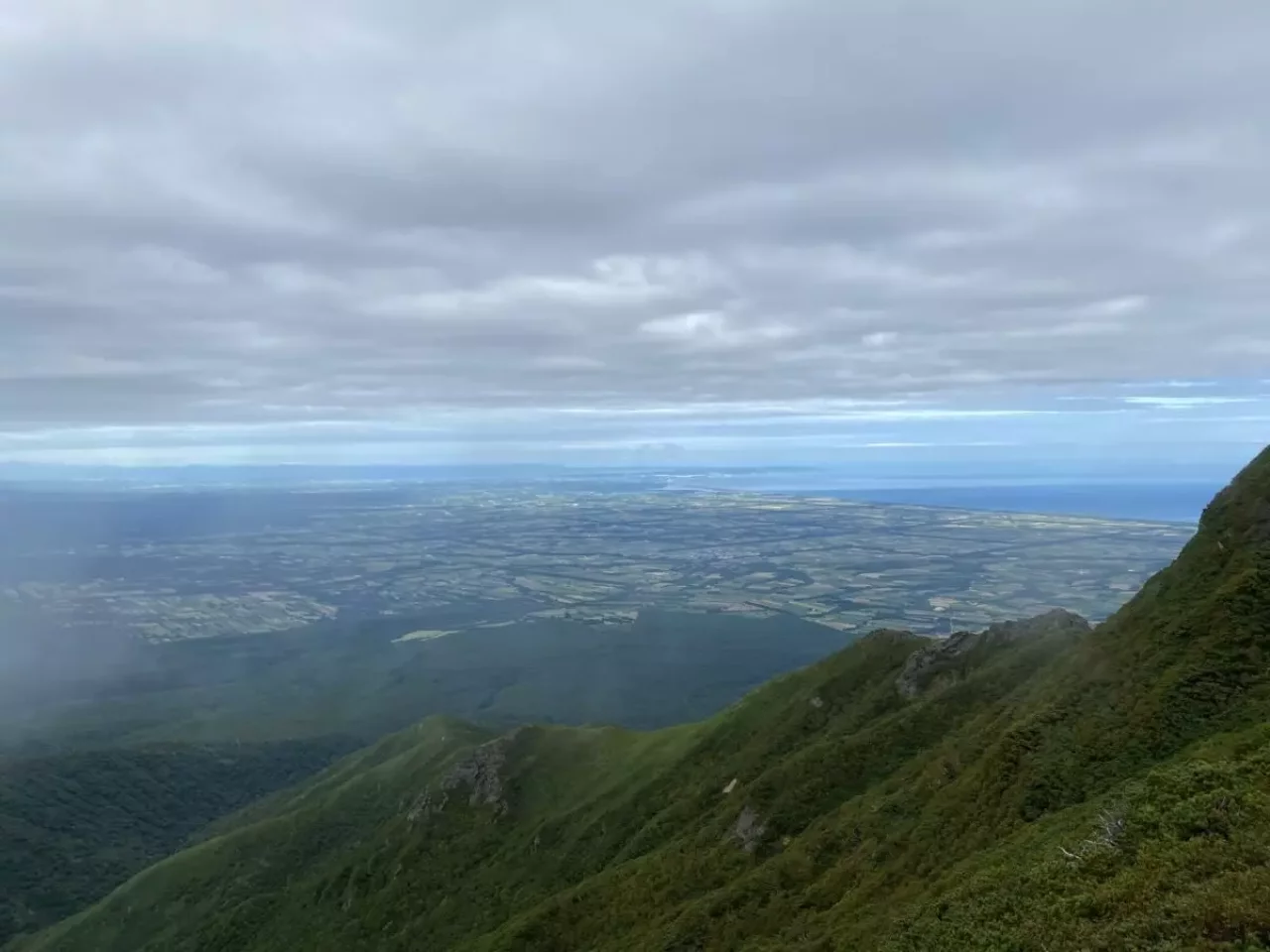 斜里岳 山頂 眺望