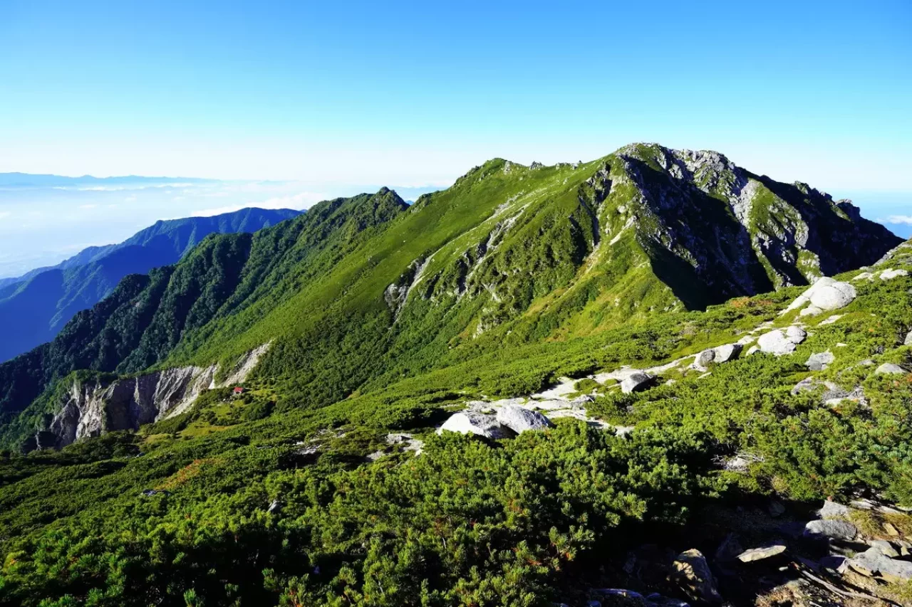 「摺鉢窪」のカール地形