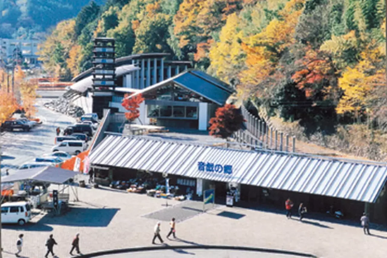 道の駅奥大井音戯の郷の俯瞰