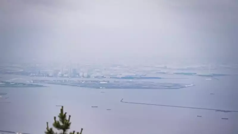 六甲山 登山 紅葉 大阪湾