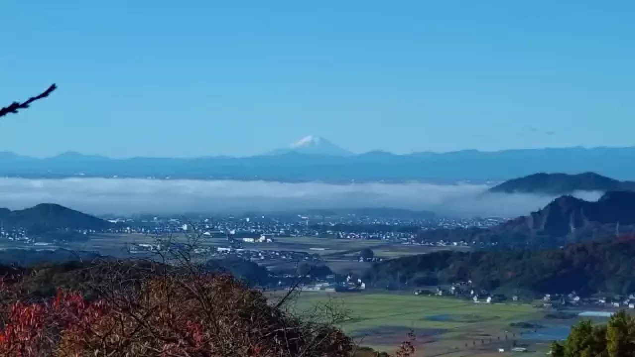 太平山から見る富士山