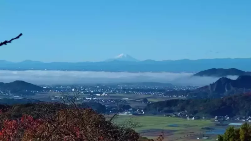 太平山から見る富士山