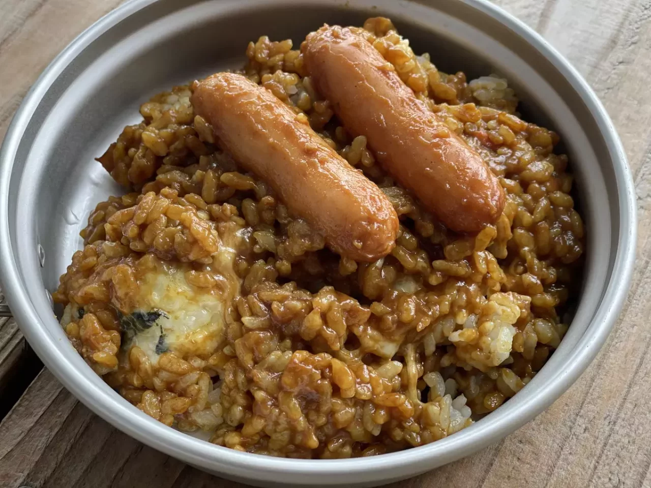 登山 食事 お湯だけ
カレーめし丼