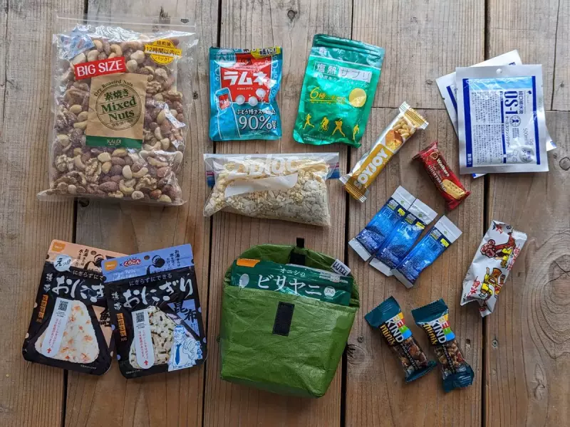 エネルギーを枯渇させないための食料計画-行動食と山ごはんと飲料