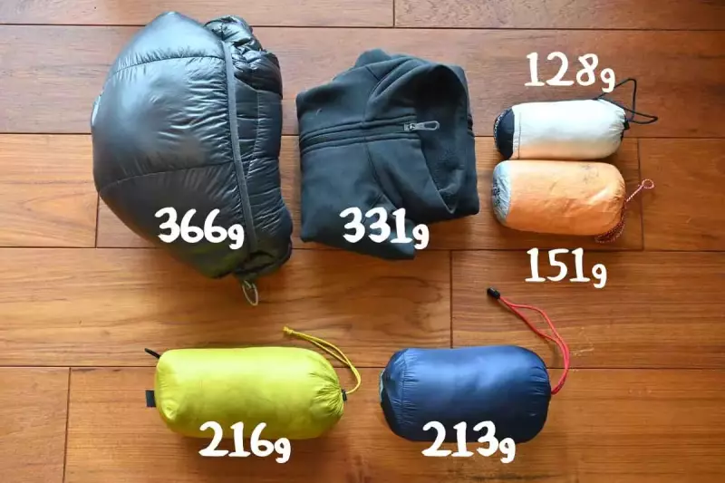 上のアイテムは省ける防寒アイテム 下のアイテムだけあれば事足りると判断