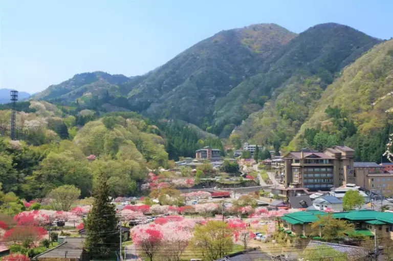網掛山と昼神温泉