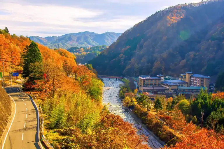 昼神温泉と網掛山