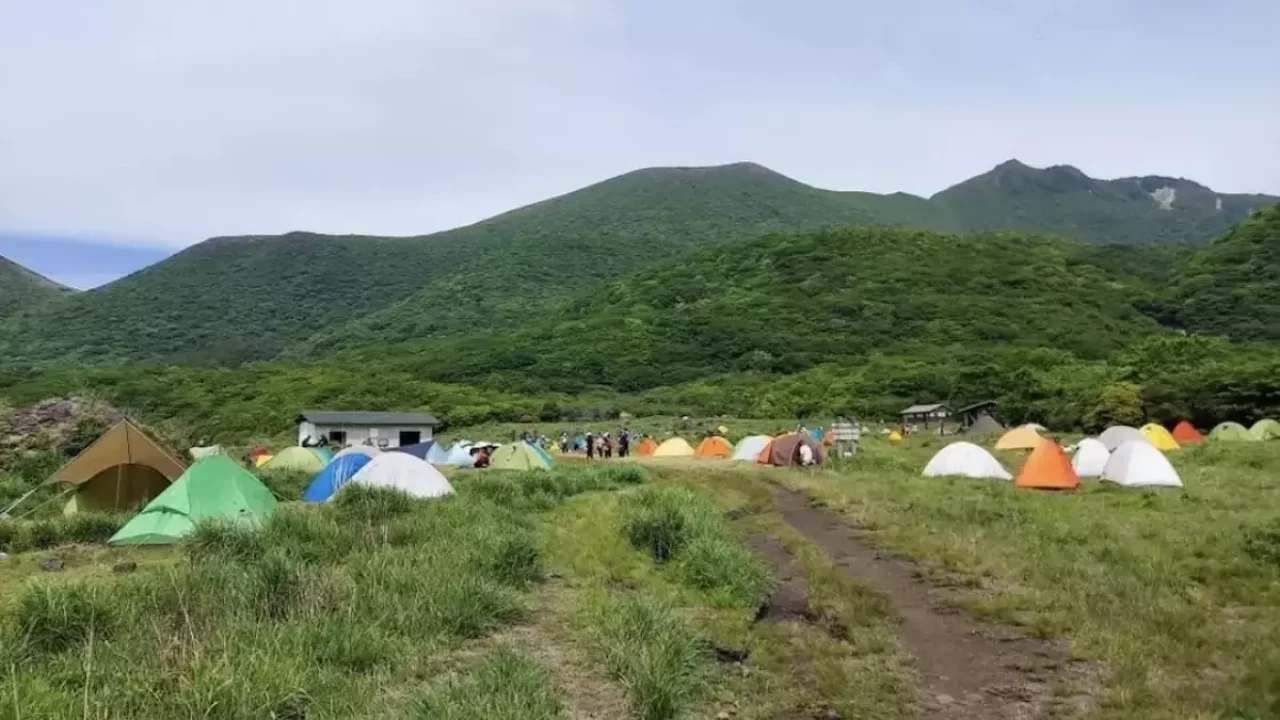 大船山登山坊ガツルテント場