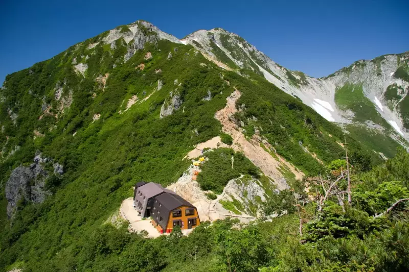 針ノ木小屋遠景