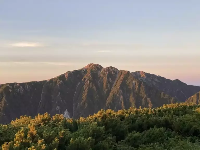 空木岳の山容