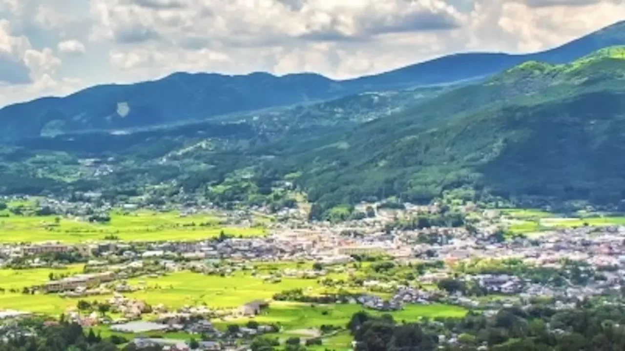 由布岳登山 湯布院の街