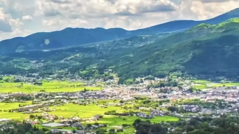 由布岳登山 湯布院の街