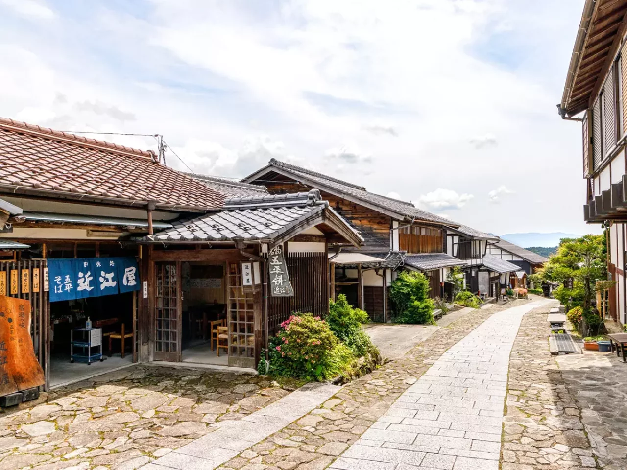 馬籠宿の街並み