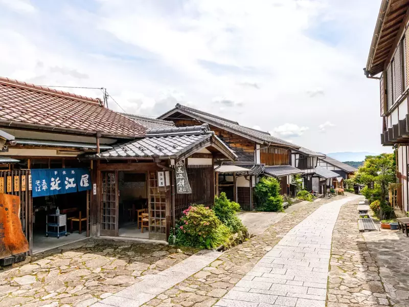 馬籠宿の街並み